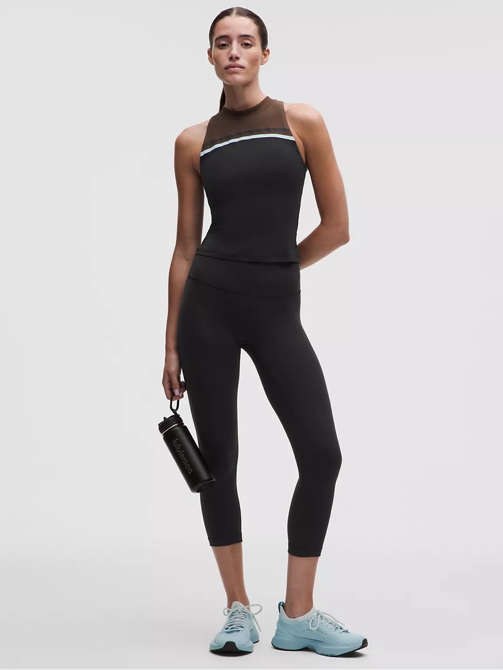 lululemon athletica Black High-Waist Crop Leggings